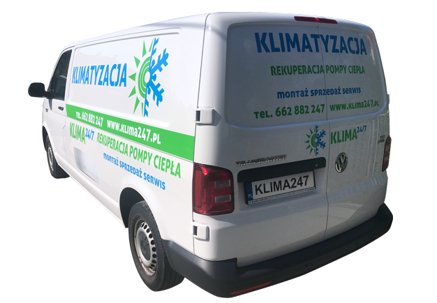 samochód na bannerze